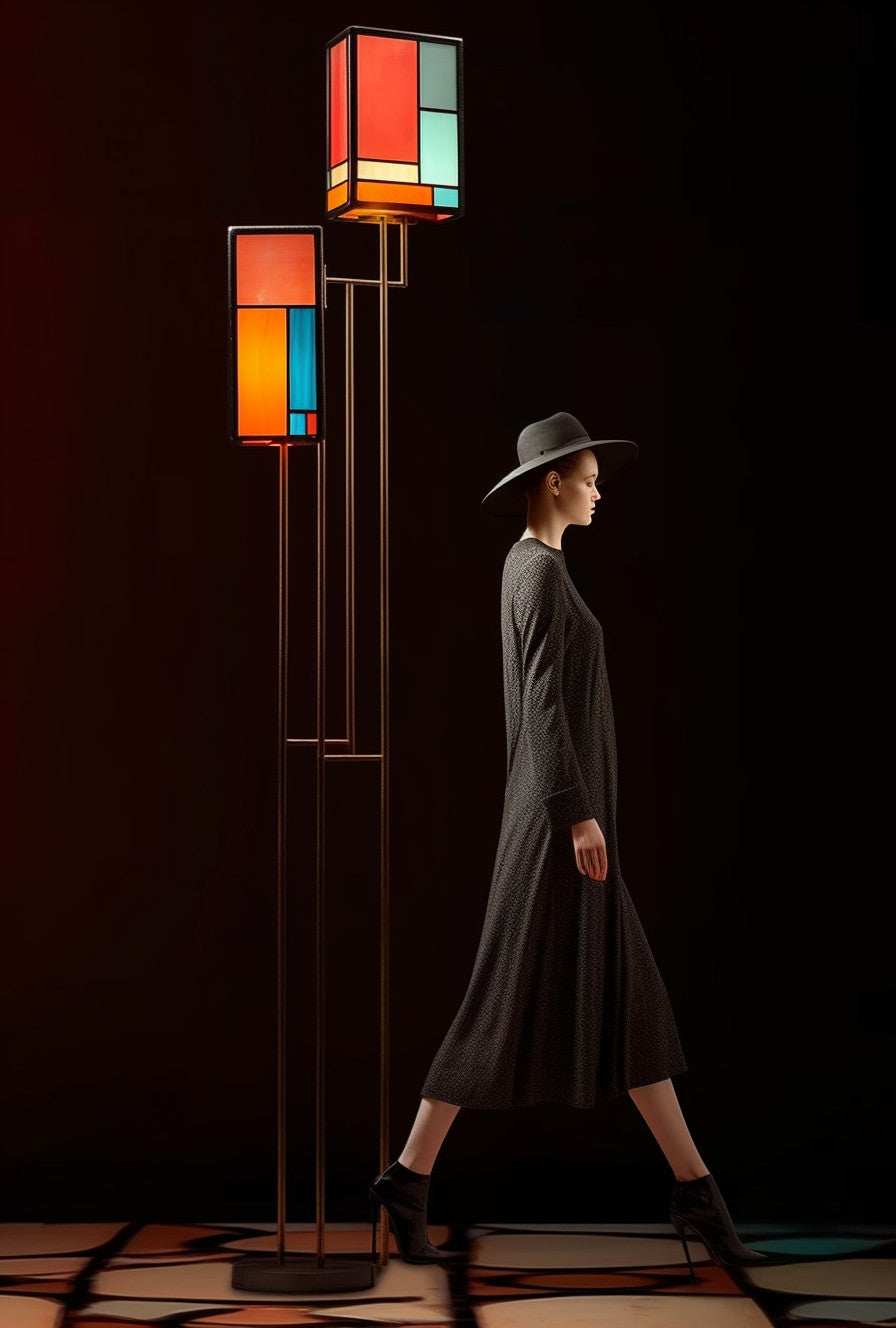 "Czcirad" - Latarnia ze stali projektowana na wymiar. W stylu Bauhaus.