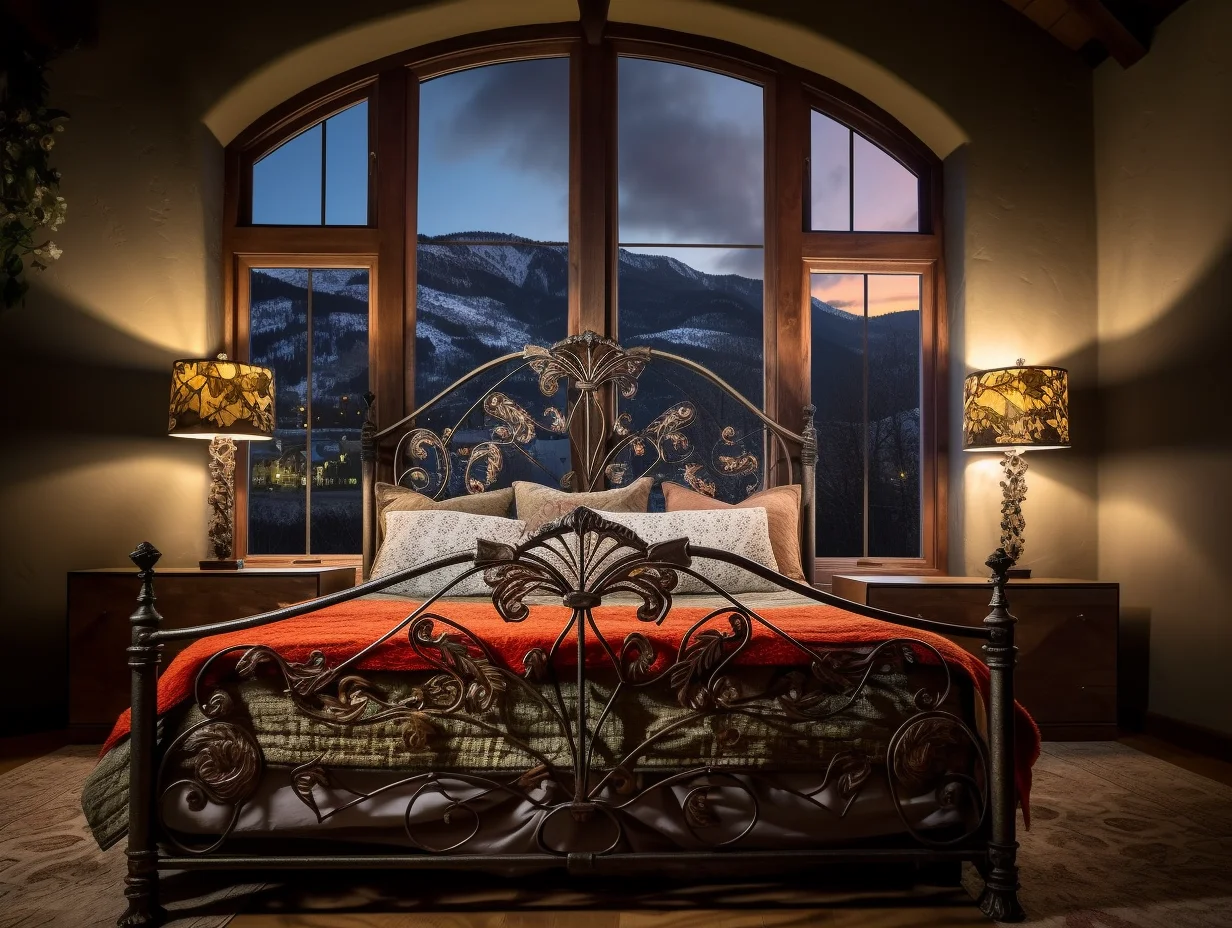 "Dalebora" - luksusowe łóżko kute ze stali