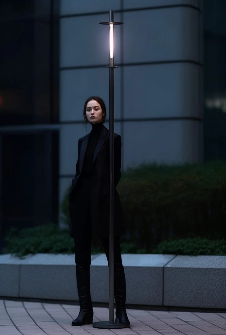 "Dalestryj" - Minimalistyczna latarnia uliczna i posesyjna kuta na wymiar.