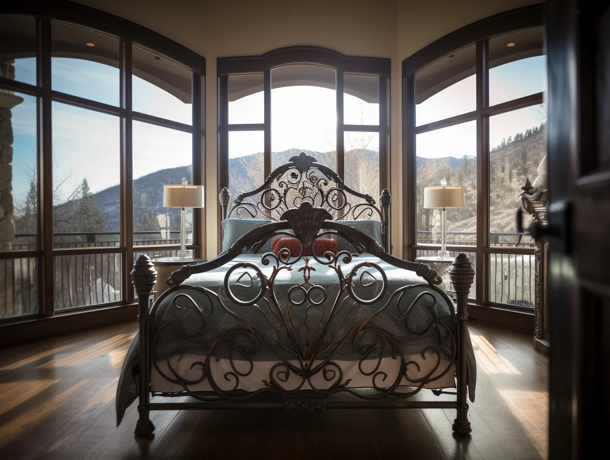 "Dalewuja" - ekskluzywne łóżko kute, stalowe.