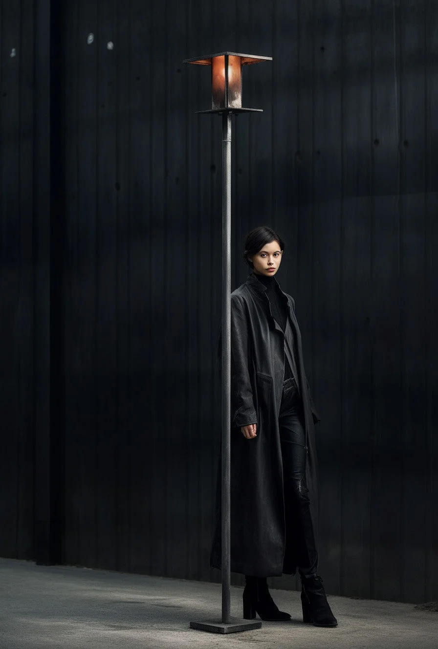 "Dalibor" - Minimalistyczna latarnia uliczna kuta na wymiar.