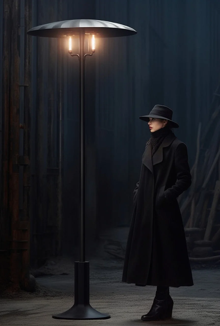 "Długomił" - Minimalistyczna latarnia kuta, stalowa. Unikalny design.