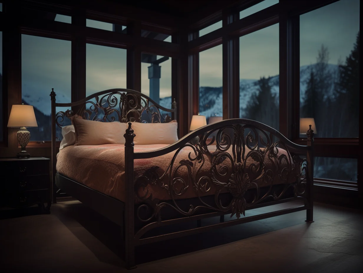 "Dobiegniewa" - ekskluzywne łóżko kute ze stali.