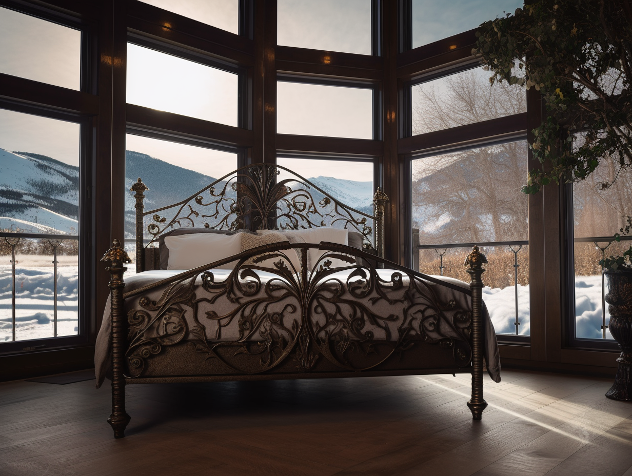 "Dobosława " - ekskluzywne łóżko ze stali.