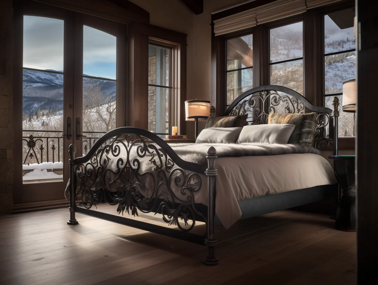 "Dobrawa" - luksusowe łóżko metalowe.