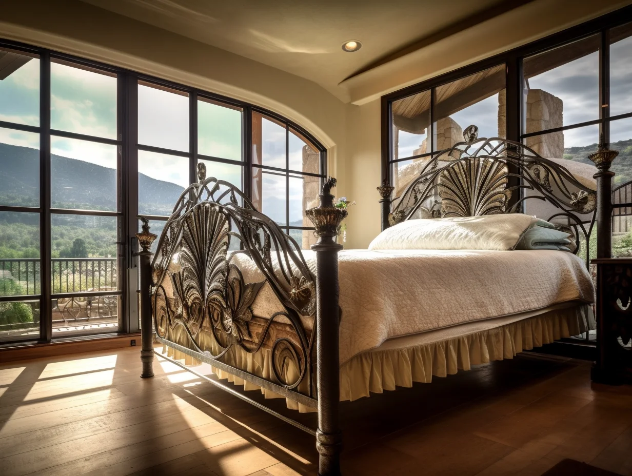 "Dobrogniewa" - luksusowe łóżko kute ze stali.