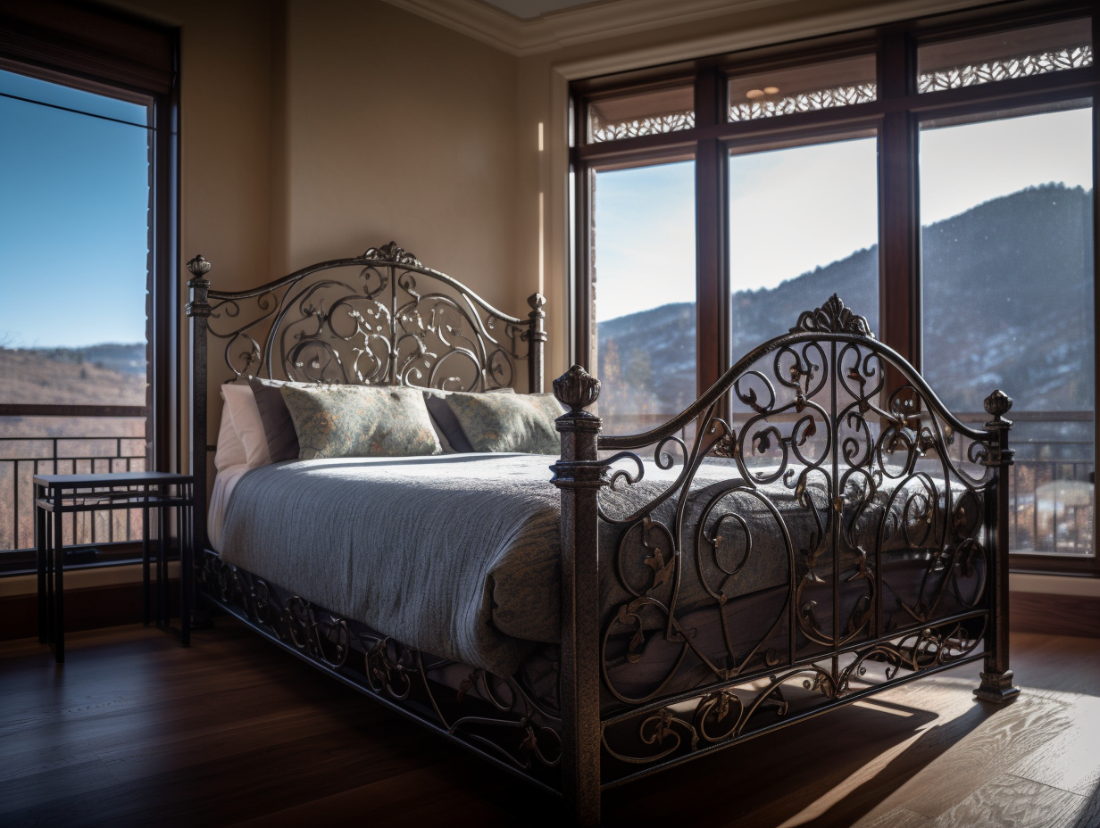 "Dobromiła" - luksusowe łóżko stalowe.