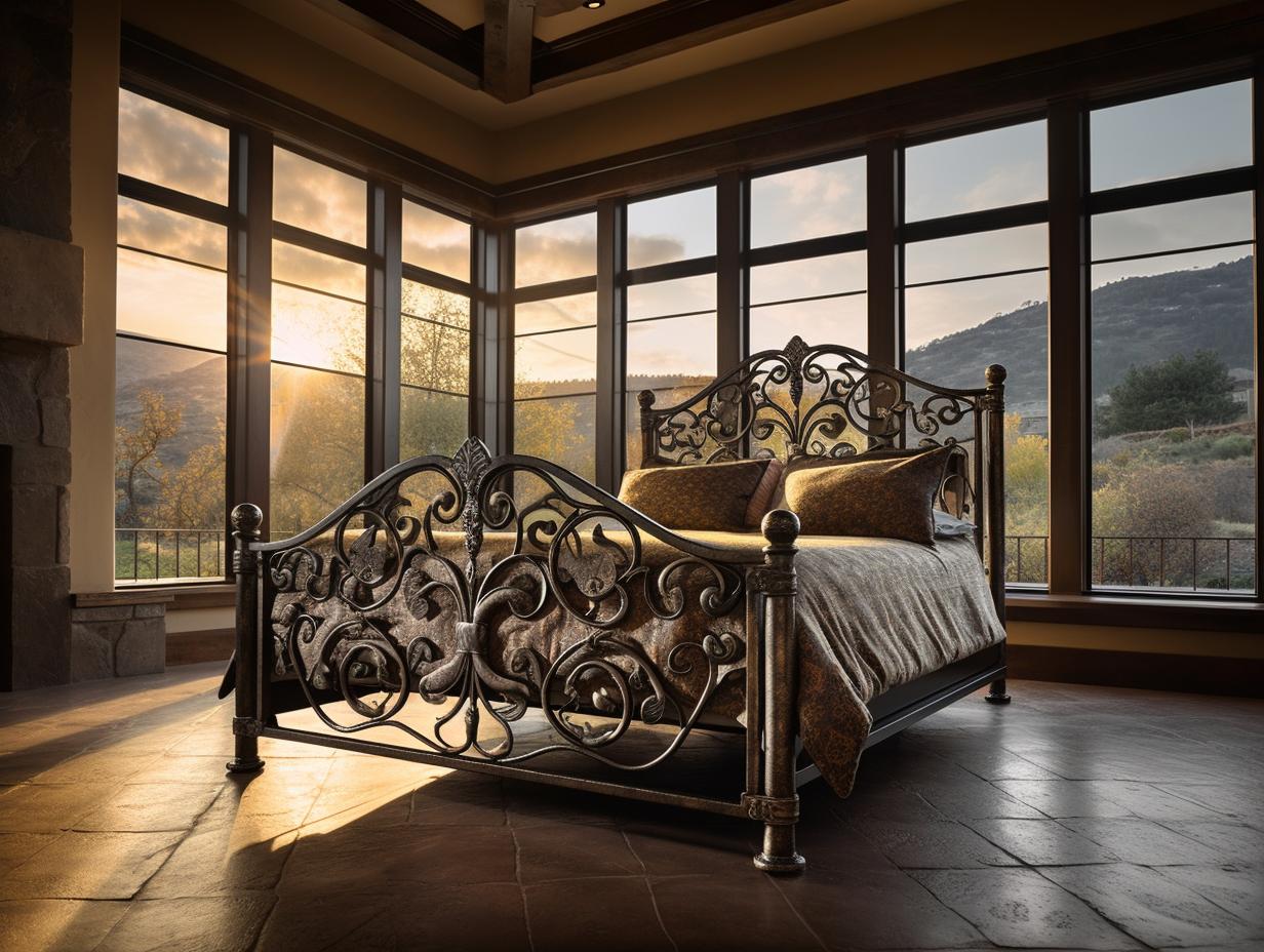 "Dobromira" - luksusowe łóżko ze stali do sypialni