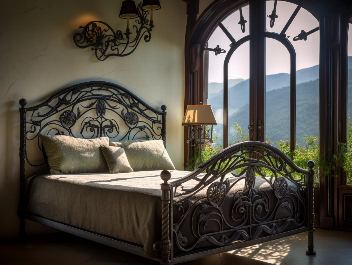 "Dobroniega" - luksusowe łóżko metalowe.