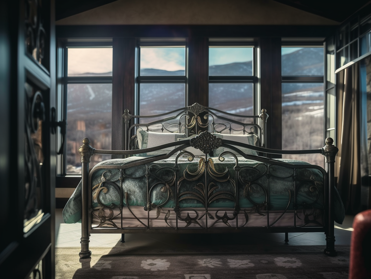 "Domasława" - ekskluzywne łóżko kute.