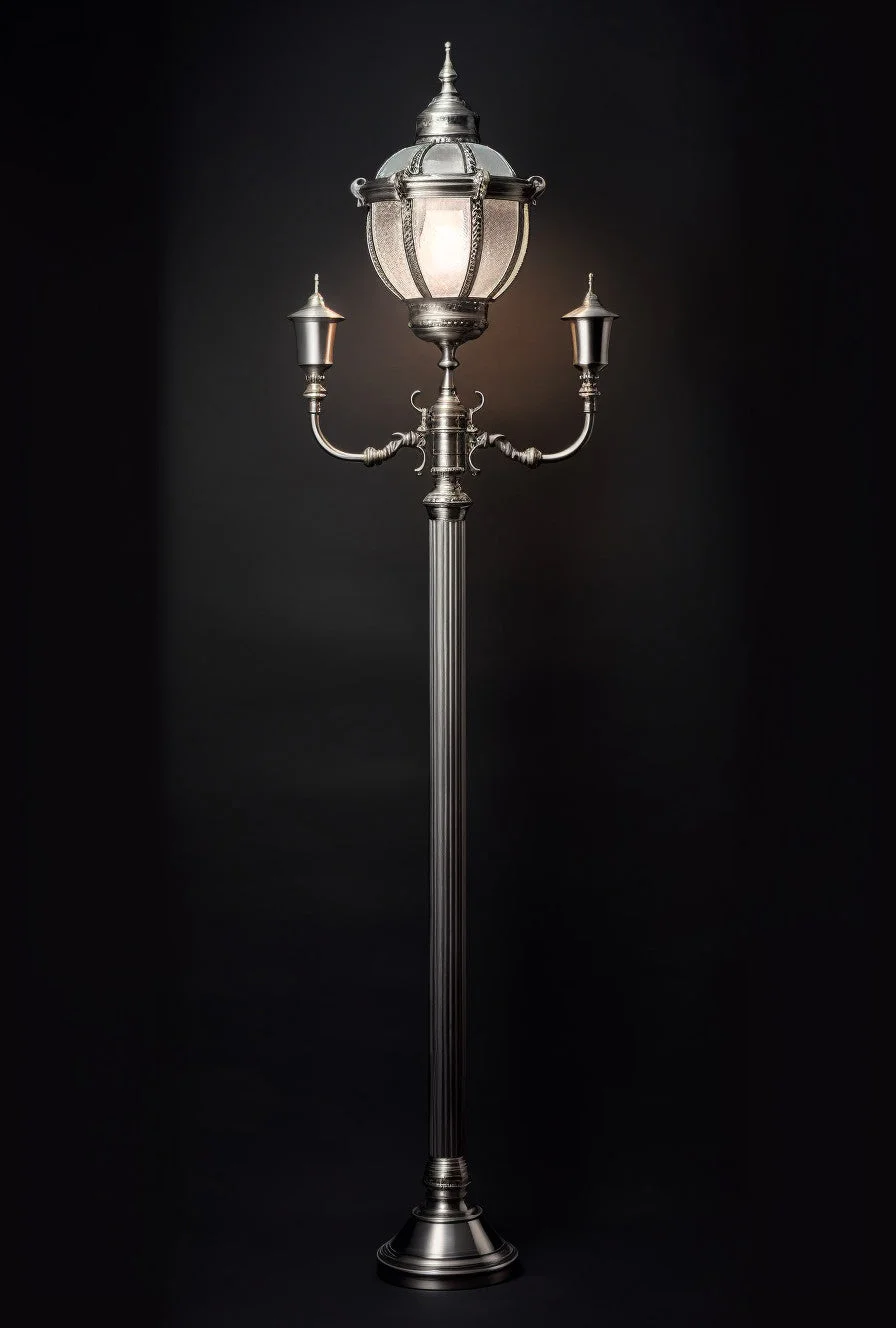 "Drogomił" - Latarnia kuta ze stali. Kowalstwo artystyczne. Wiktoriańska