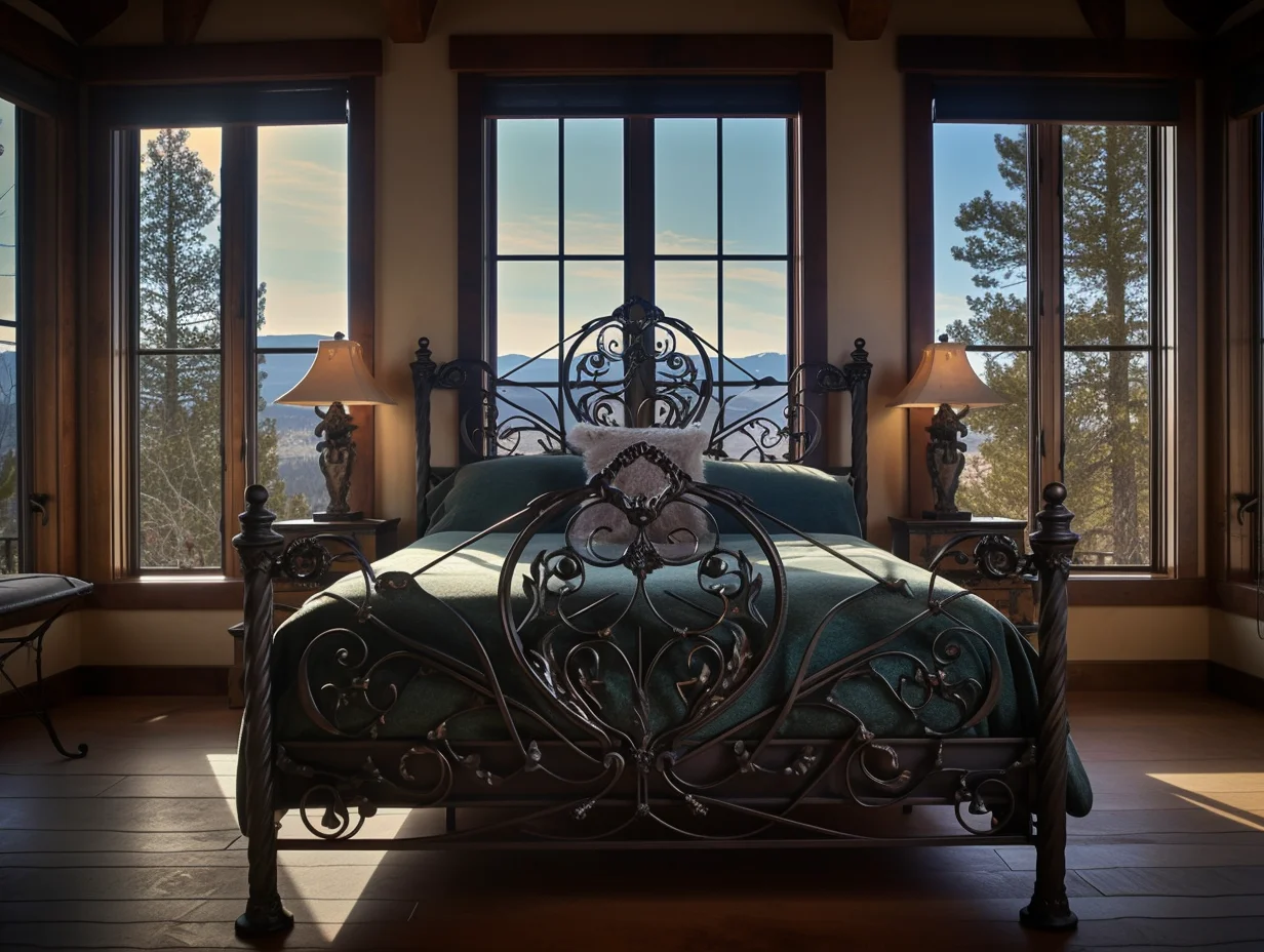 "Dziadumiła" - eksluzywne, łóżko kute, metalowe.