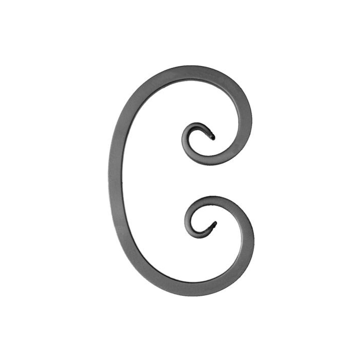 Element kuty, ozdobny, skrętny C 190x123 12x12 (ceska)