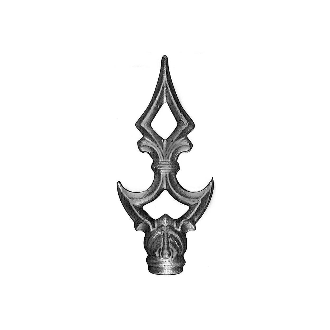 Element kuty grot / szpic ozdobny 110x48 18mm do bramy lub ogrodzenia