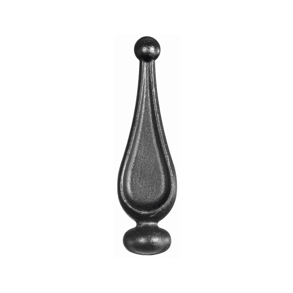 Element kuty grot / szpic ozdobny 120x35 fi30 do bramy lub ogrodzenia