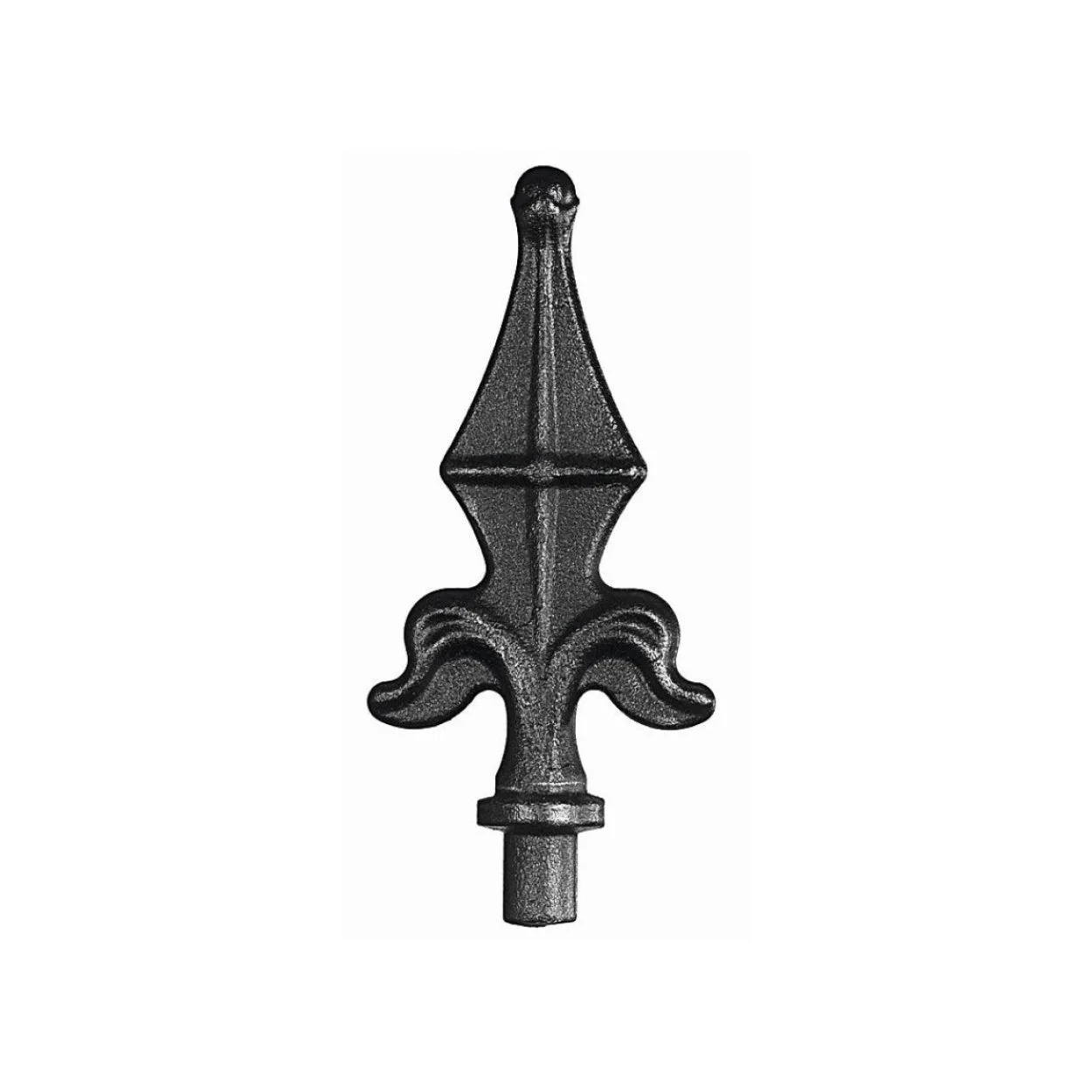 Element kuty grot / szpic ozdobny 130x60 12mm do bramy lub ogrodzenia