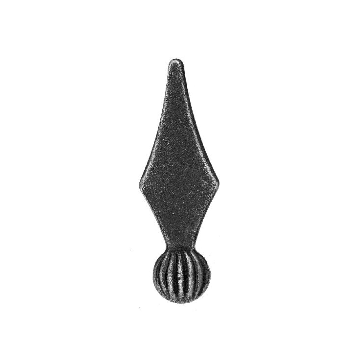 Element kuty grot / szpic ozdobny 95x30 fi20 do bramy lub ogrodzenia