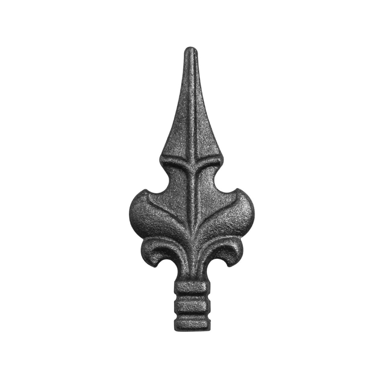 Element kuty grot / szpic ozdobny krzyż 110x50 14x14 do bramy lub ogrodzenia