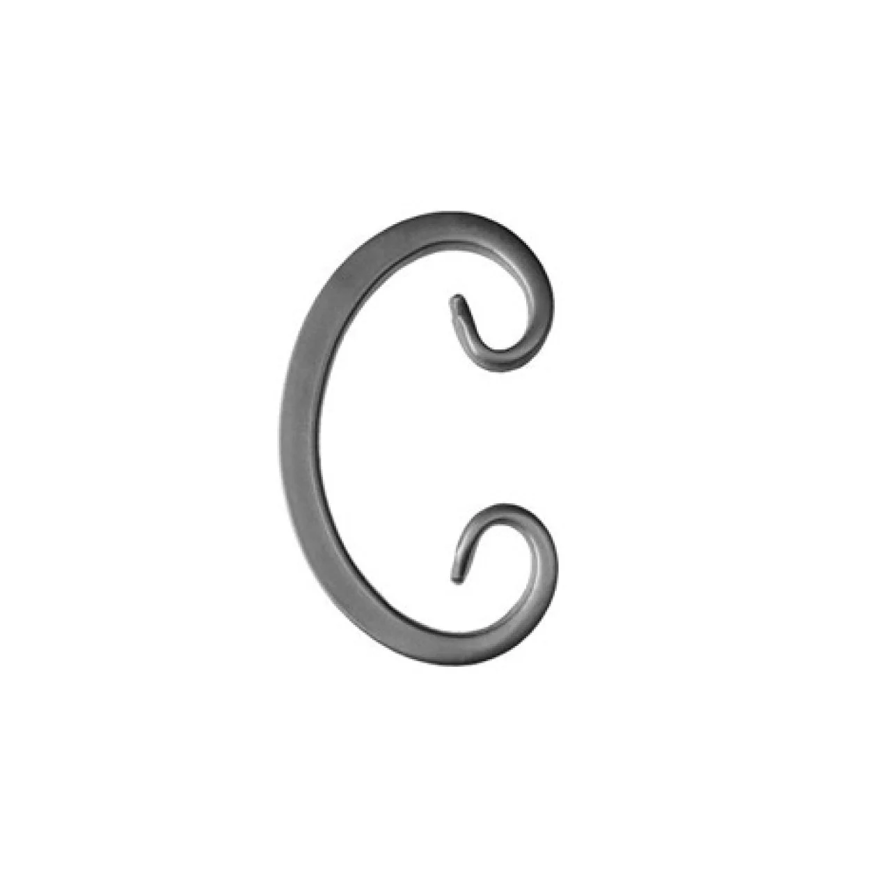 Element kuty, ozdobny, skrętny C 120x75 12x12 (ceska)