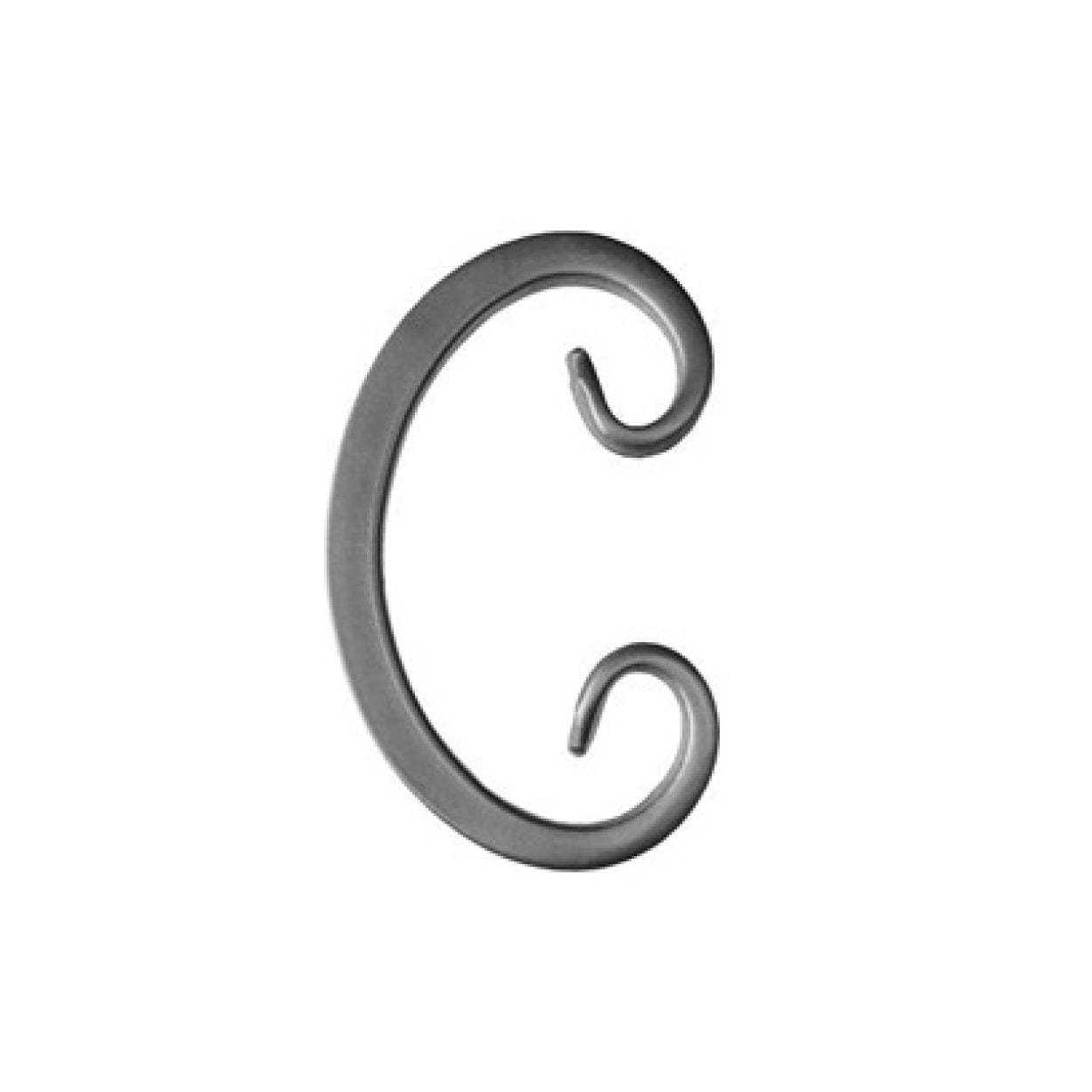 Element kuty, ozdobny, skrętny C 130x80 12x12 (ceska)