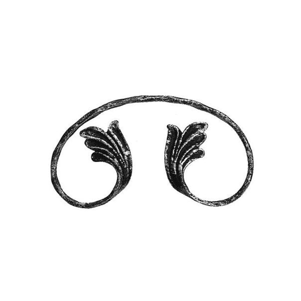 Element kuty, ozdobny, skrętny C 180x90 12x6 fakturowany