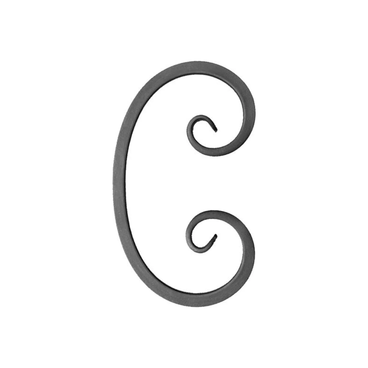 Element kuty, ozdobny, skrętny C 220x128 12x12 (ceska)