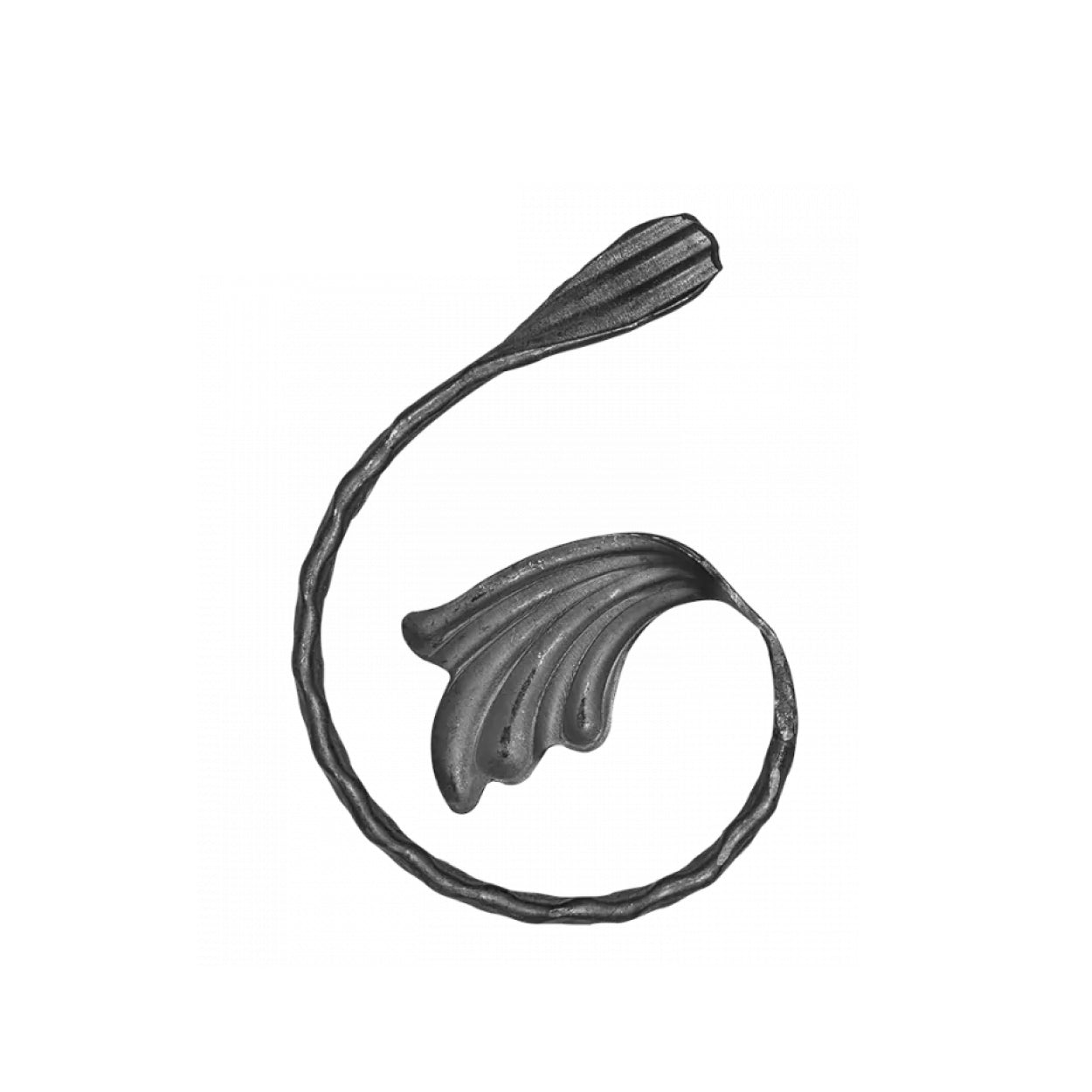 Element kuty P 150x100 12x6, fakturowany, z liściem.