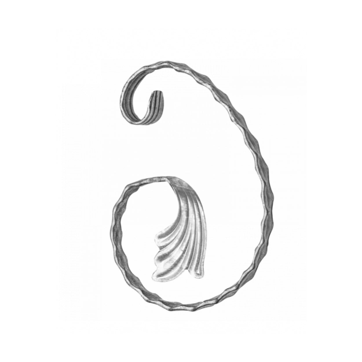 Element kuty P 190x140 12x6, fakturowany, liść