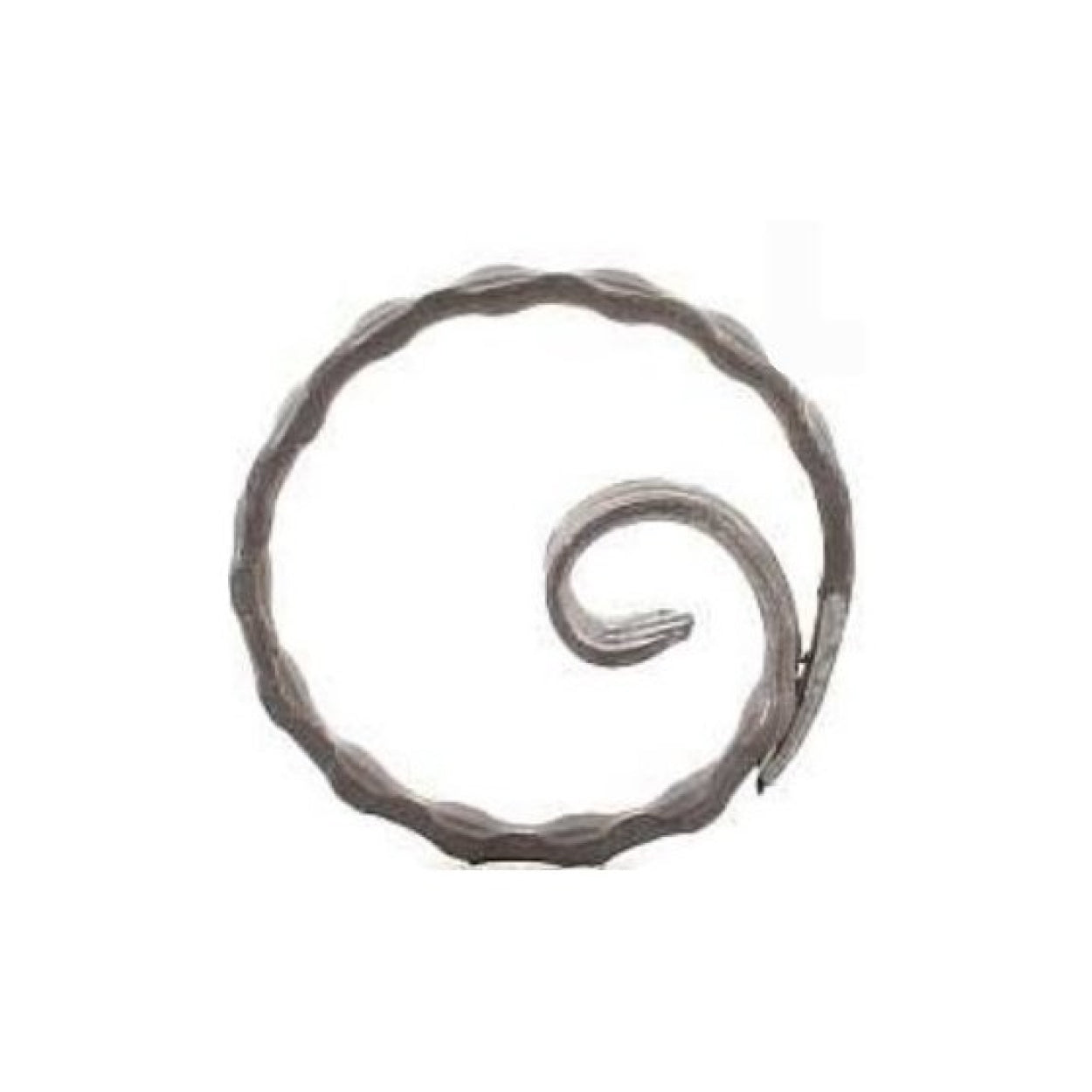 Element kuty ze stali, ozdobny O (koło, ślimak) FI 120 12x6 fakturowany