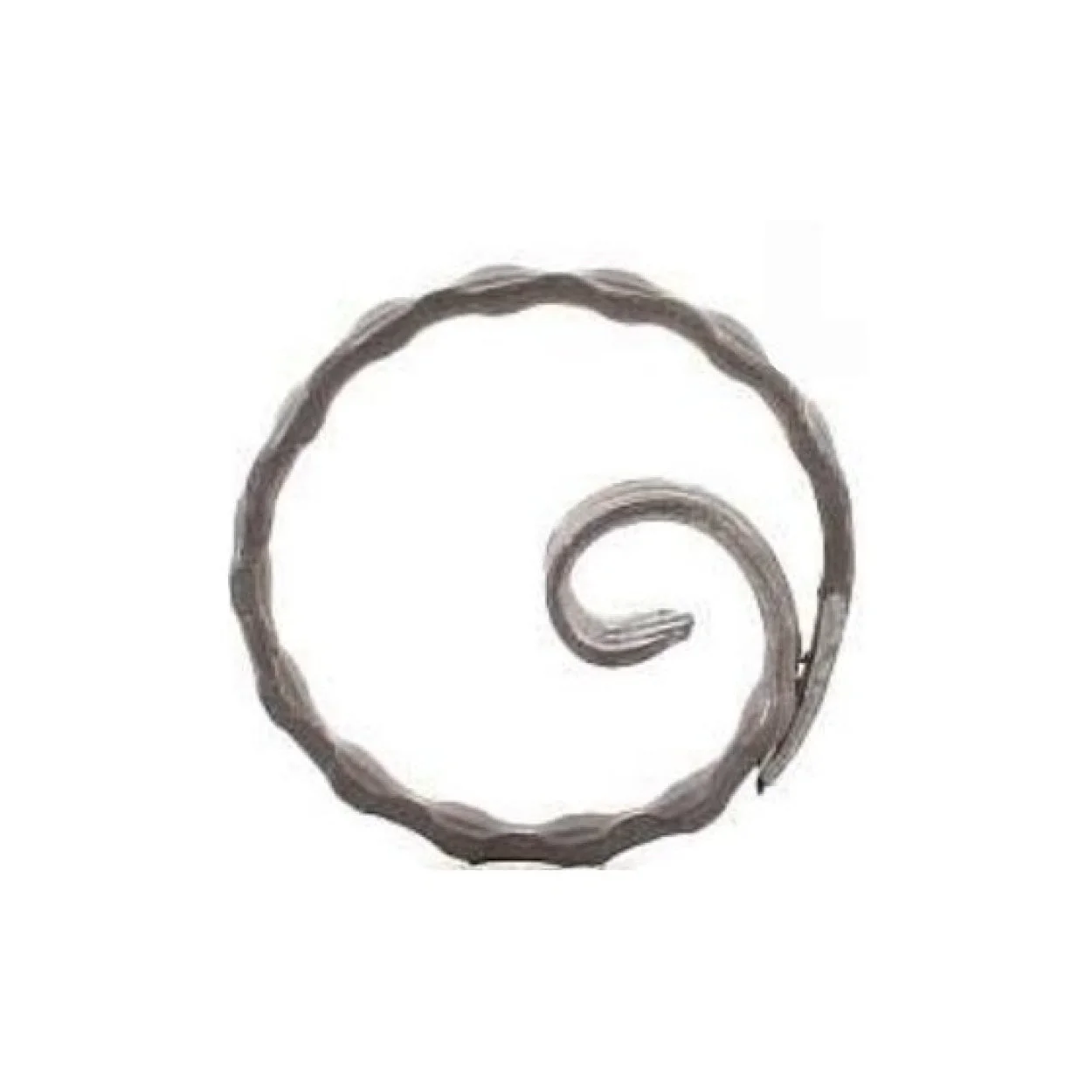 Element kuty ze stali, ozdobny O (koło, ślimak) FI 120 12x6 fakturowany