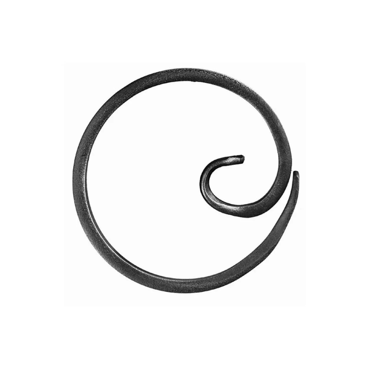 Element kuty ze stali, ozdobny O (okrąg, ślimak) FI 120 12x6 bramy balustrady ogrodzenia