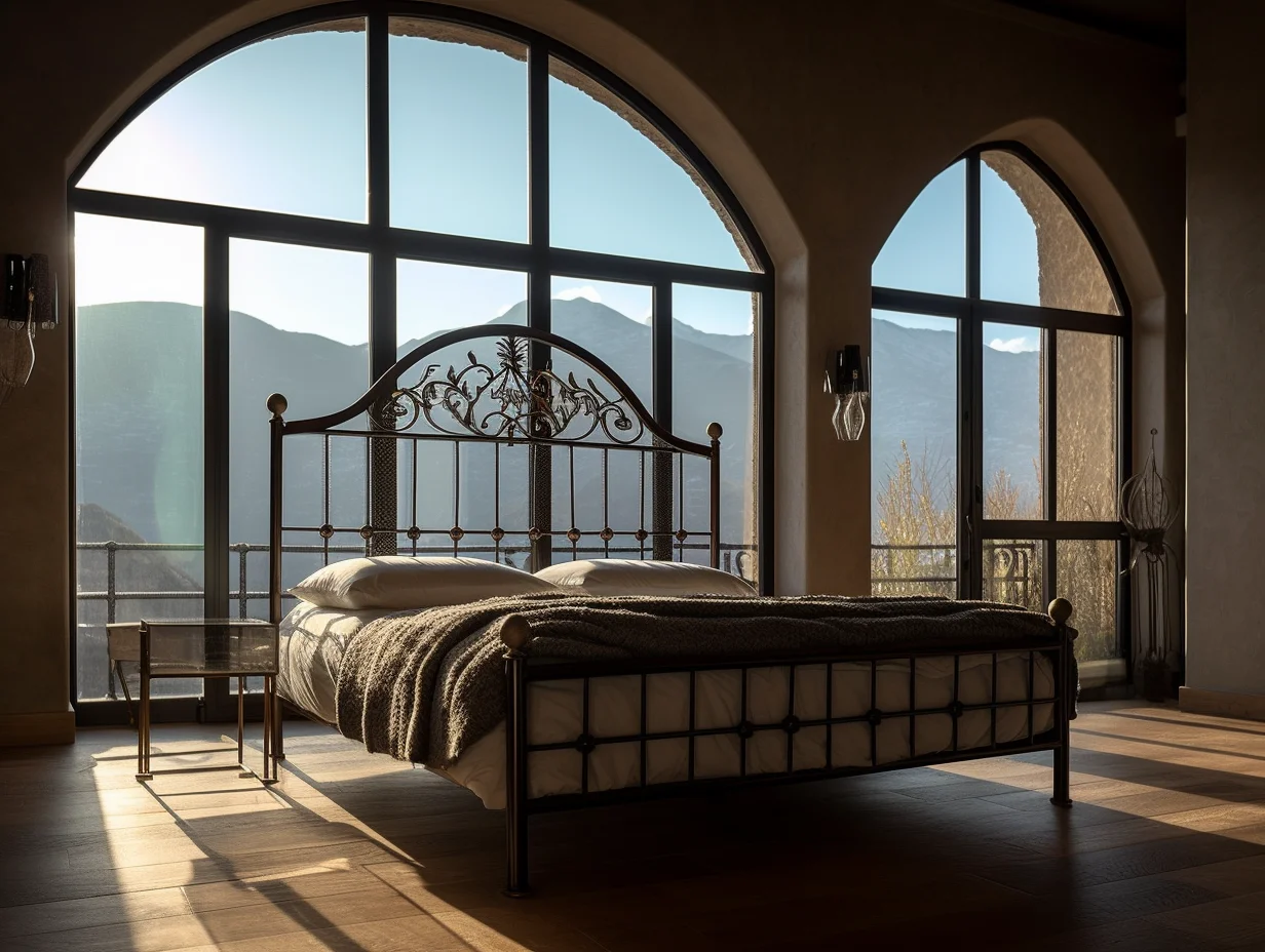 "Gościrada" - ekskluzywne łóżko kute, stalowe.