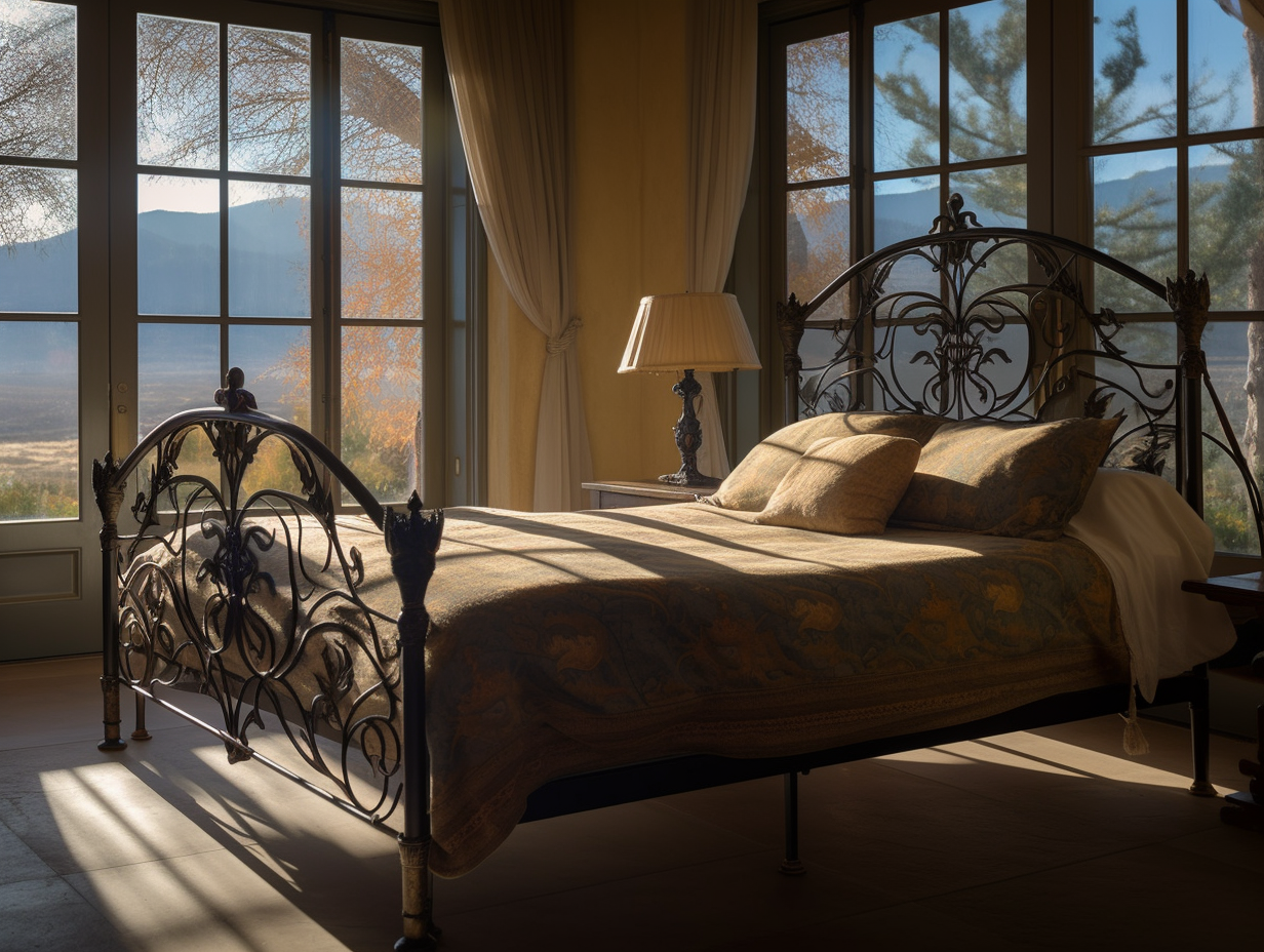 "Gościsława" - ekskluzywne łóżko kute ze stali.