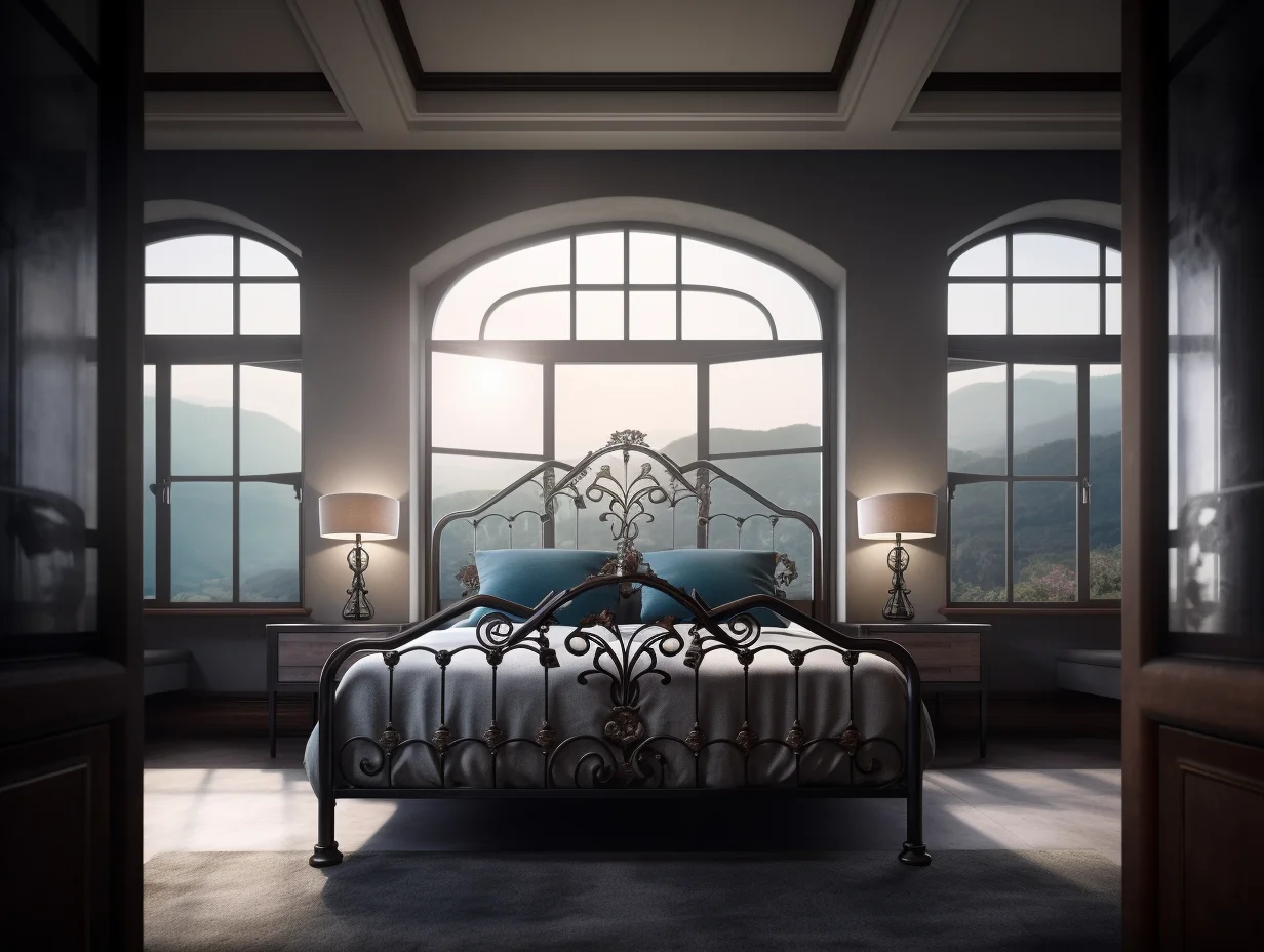 "Gosława" - ekskluzywne łóżko kute, metalowe.