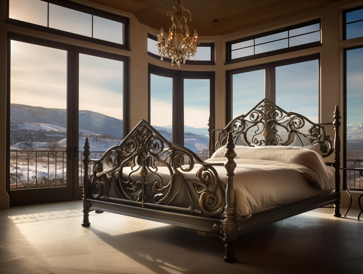 "Grodzisława" - ekskluzywne łóżko kute, stalowe.