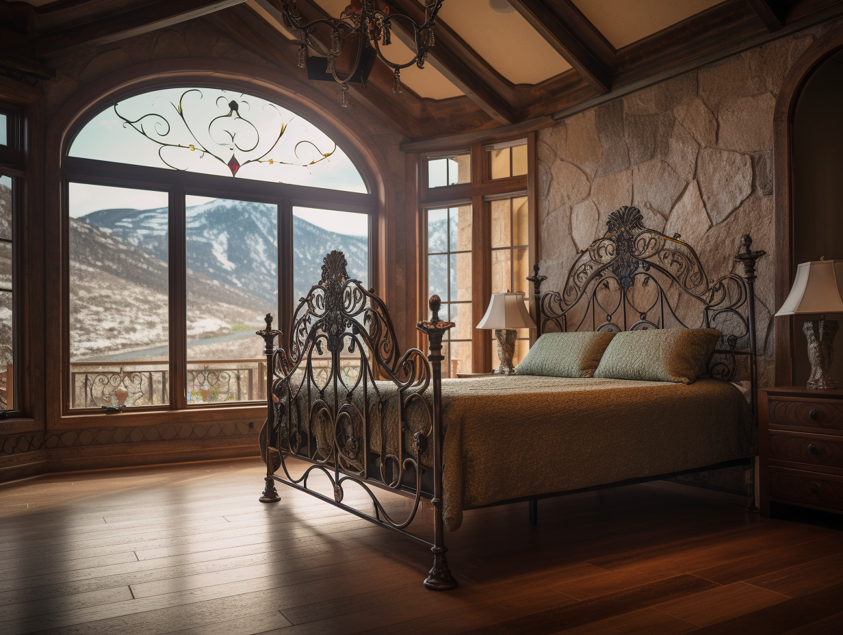 "Grzymisława" - ekskluzywne łóżko kute, metalowe.