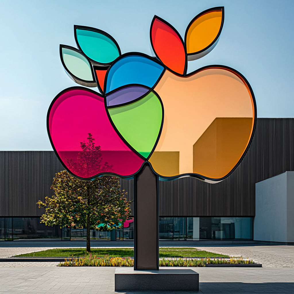 Jabłko - Totem reklamowy