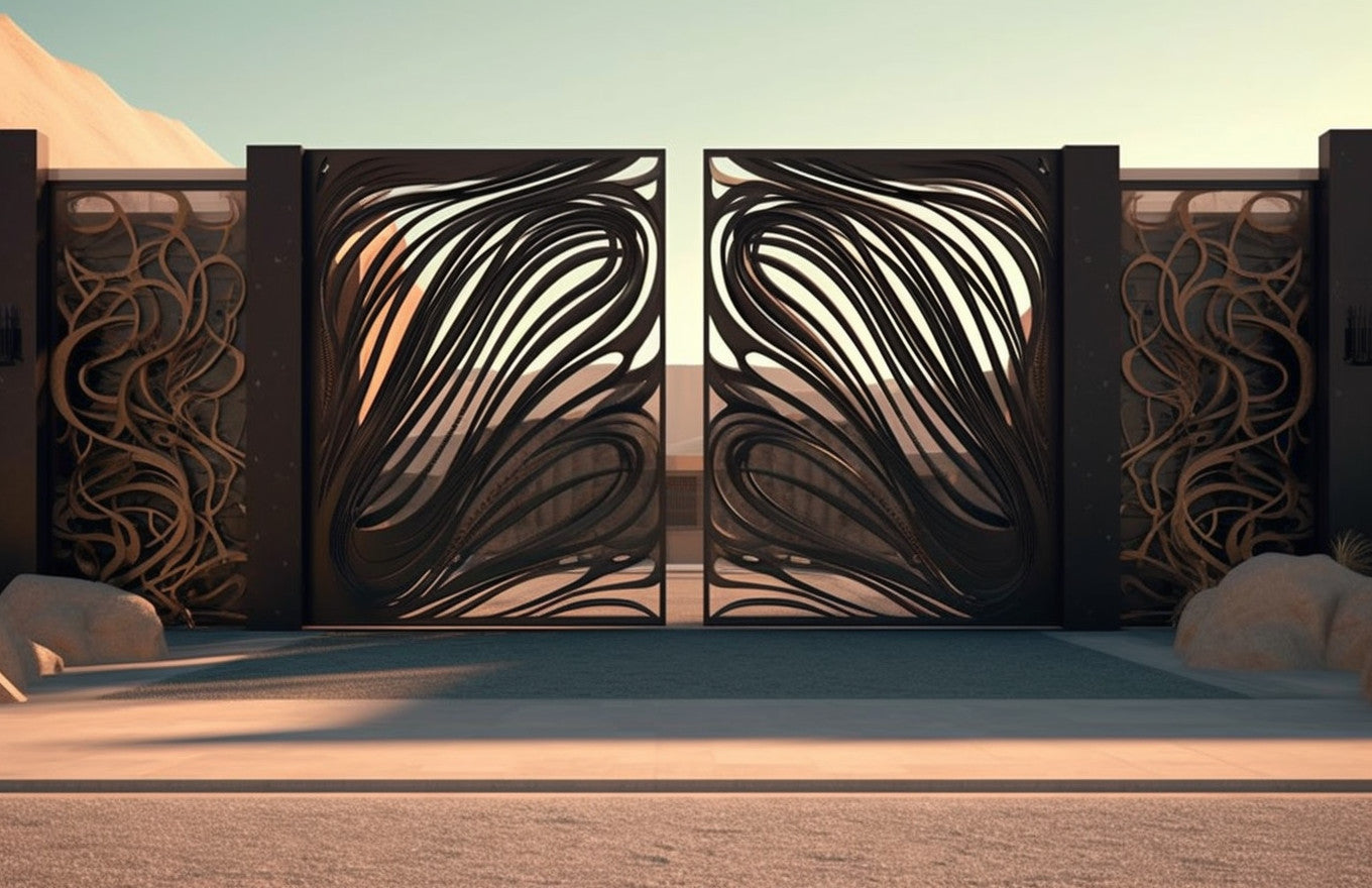 Dekoracyjna brama wjazdowa - "Belobog"