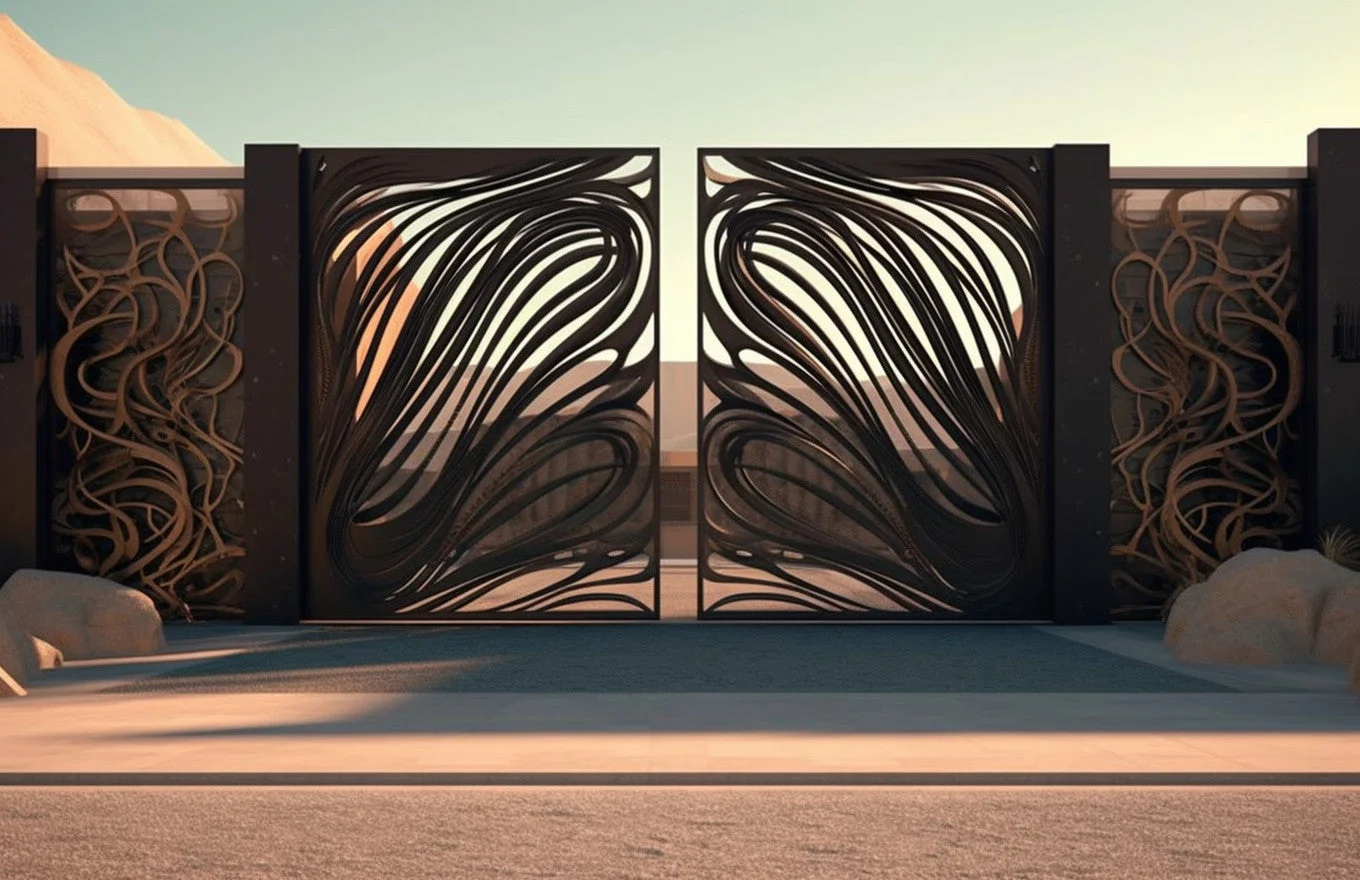 Dekoracyjna brama wjazdowa - "Belobog"