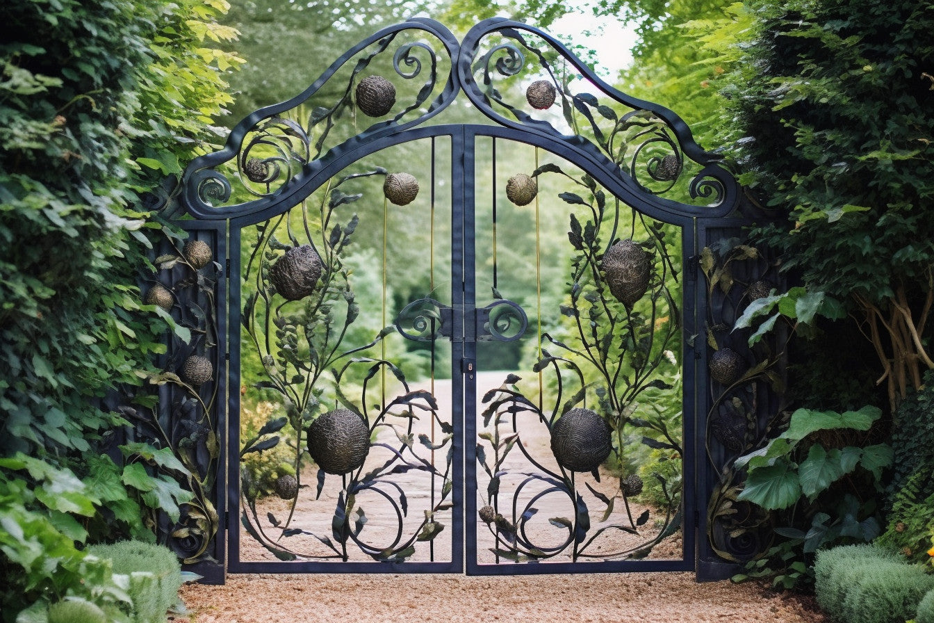 Ozdobna brama wjazdowa ze stali - "Devana"