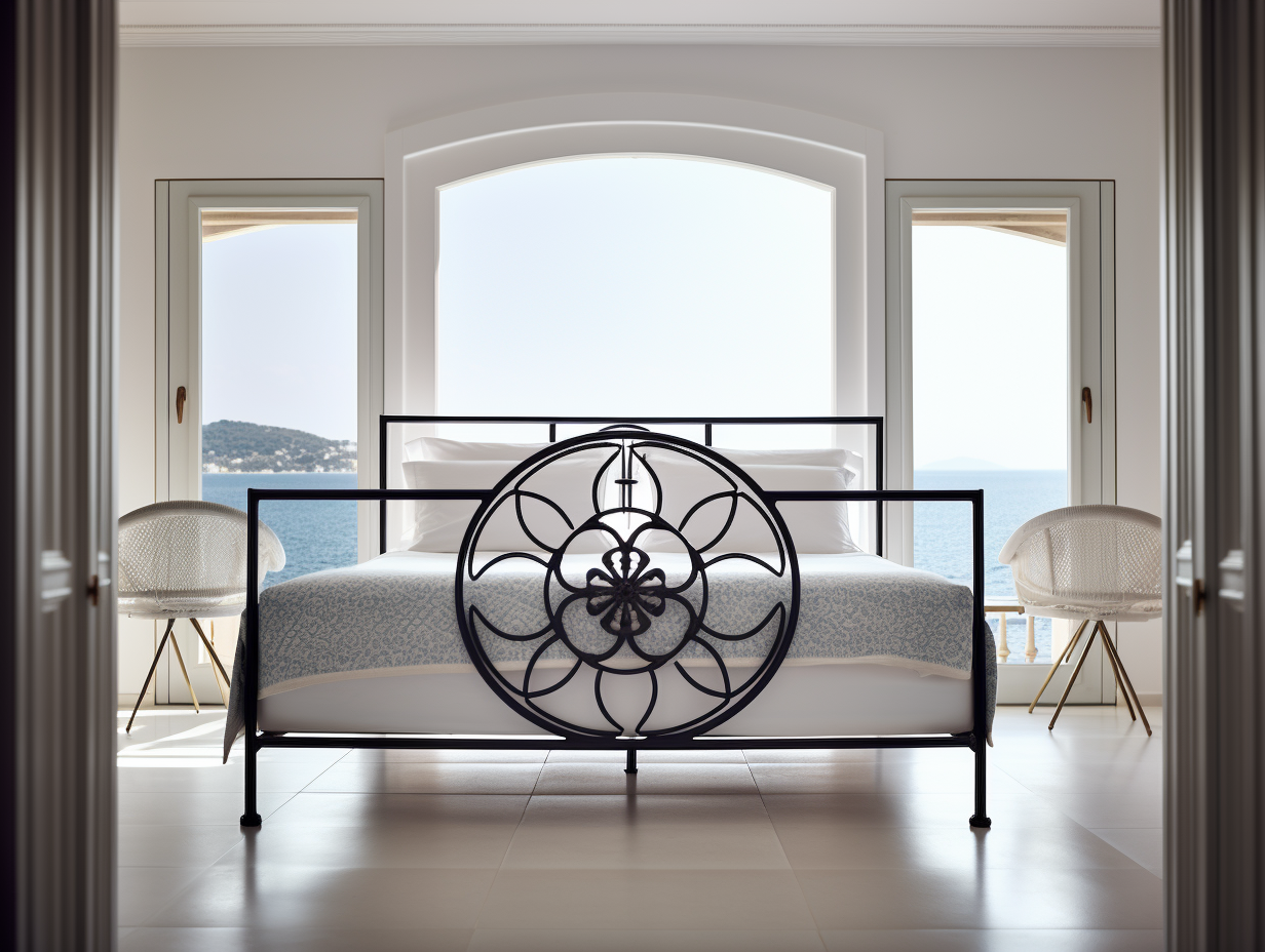 "Kwiat życia" - eksluzywne łóżko kute ze stali