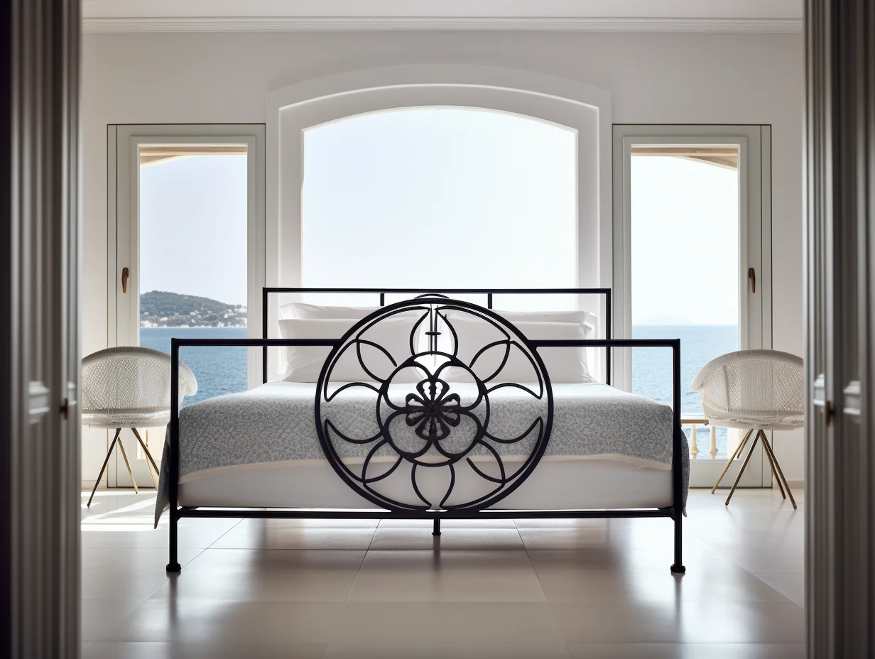 "Kwiat życia" - eksluzywne łóżko kute ze stali