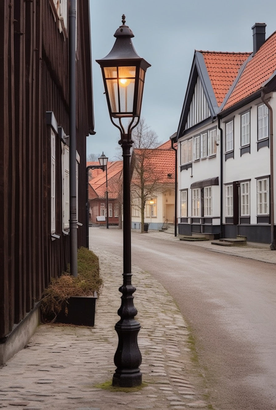 Lampa uliczna, kuta na wymiar. Klasyczny design. - "Falibor"