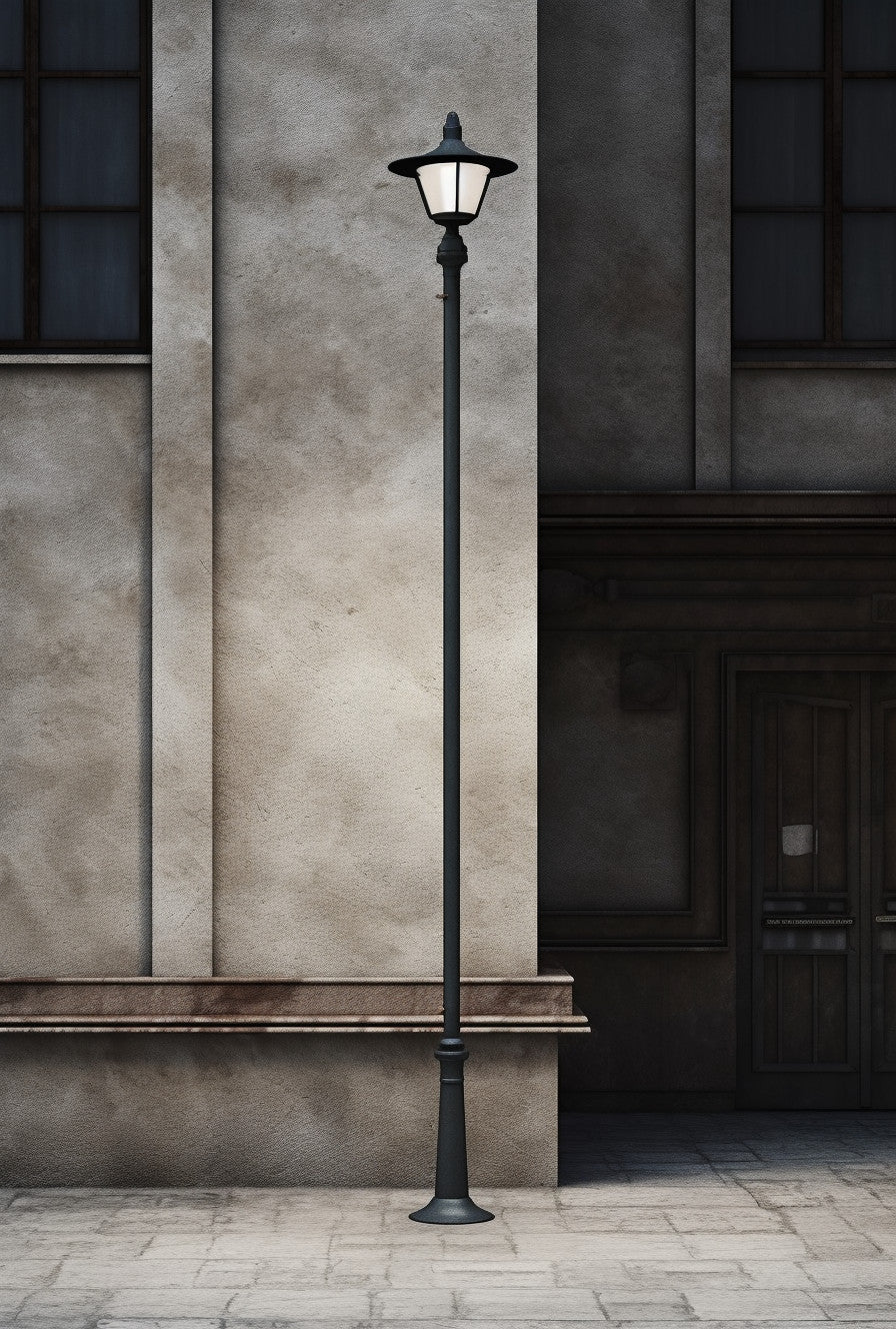 Latarnia uliczna, kuta na wymiar. Minimalistyczny design. - "Falimir"