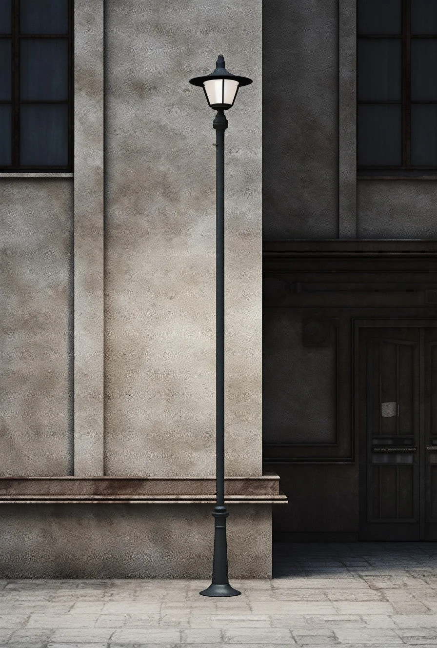 Latarnia uliczna, kuta na wymiar. Minimalistyczny design. - "Falimir"