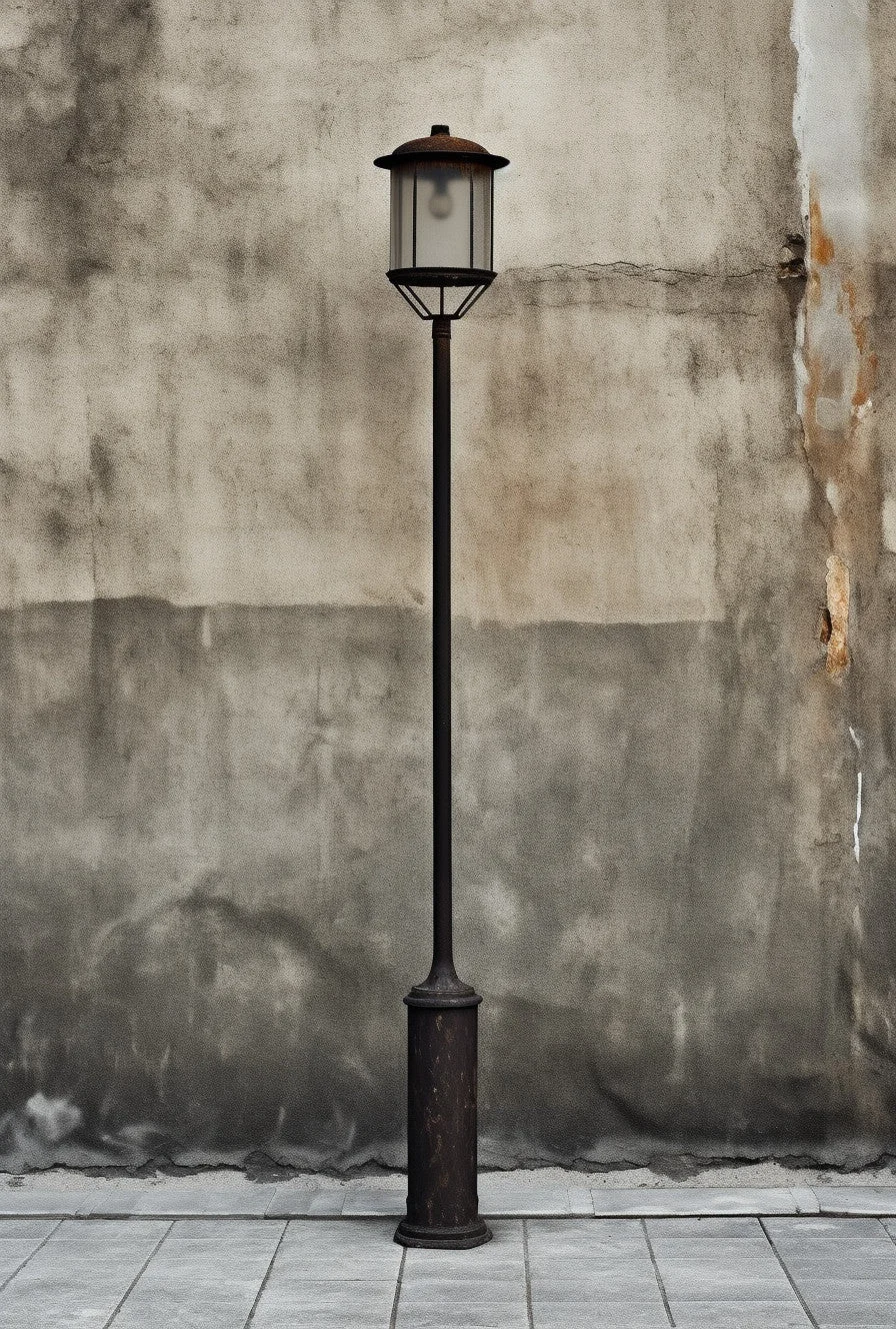 Lampa uliczna, kuta na wymiar. Minimalistyczny design. - "Falisław"