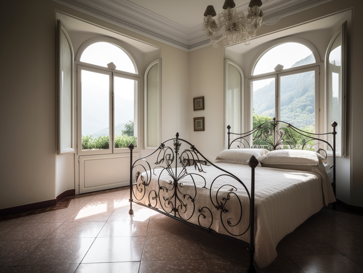 "Lubomira" - eksluzywne łóżko kute, metalowe.