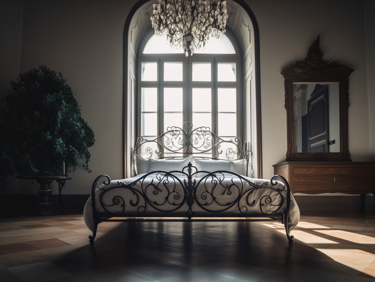 "Małomira" - eksluzywne łóżko metalowe, kute.