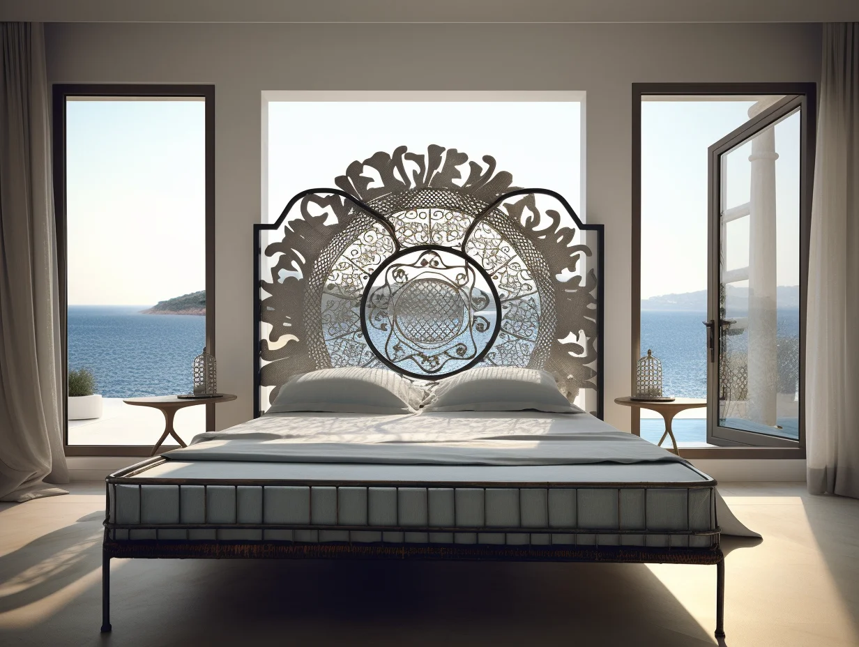 "Modliboga" - eksluzywne łóżko kute, stalowe