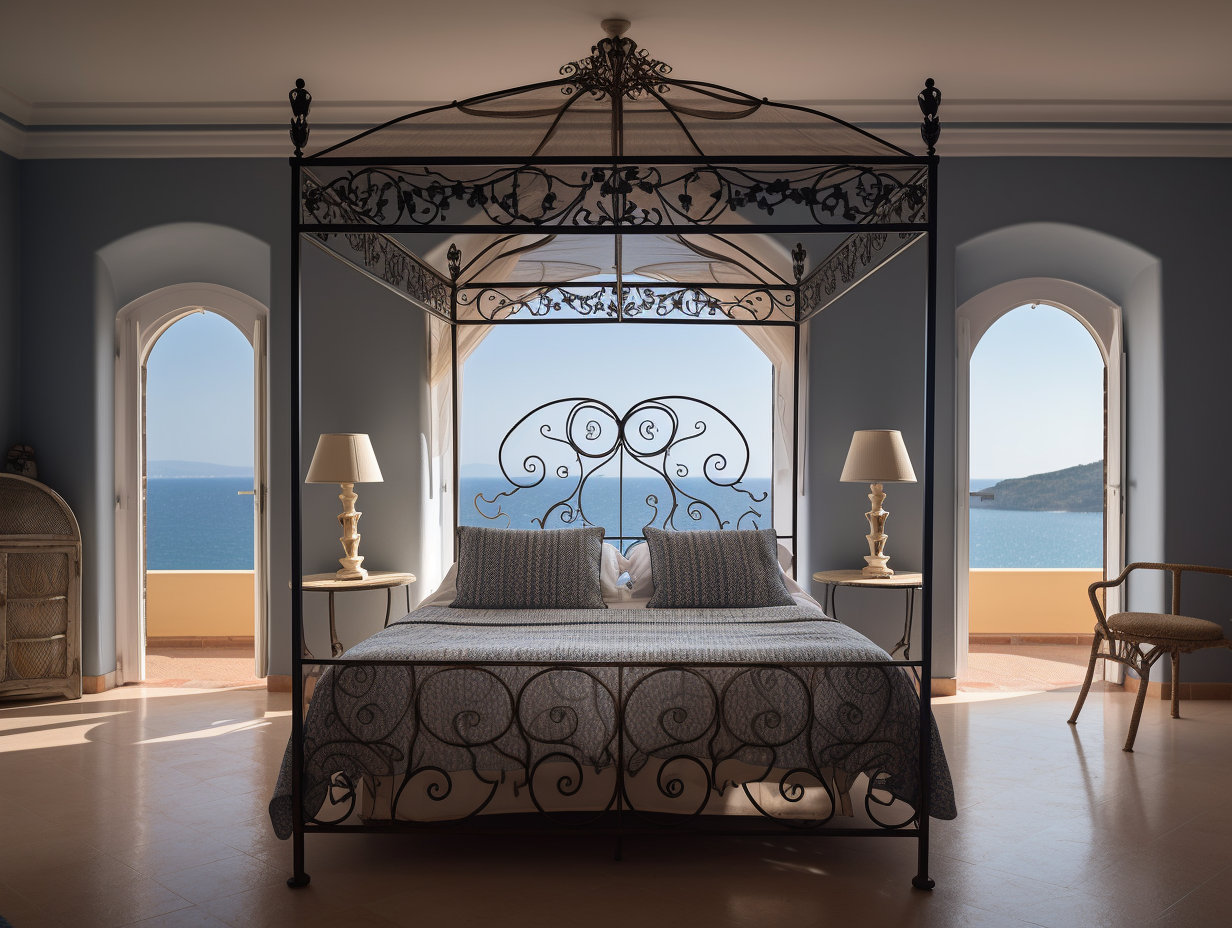 "Mścigniewa" - klasyczne, eksluzywne łóżko kute ze stali